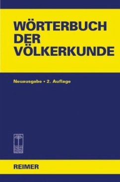 Wörterbuch der Völkerkunde - Hirschberg, Walter (Begr.)