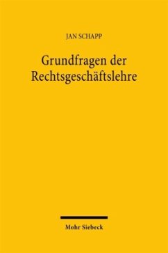 Cover Grundfragen der Rechtsgeschäftslehre