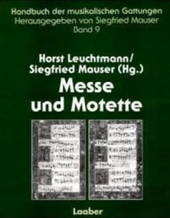 Cover Messe und Motette / Handbuch der musikalischen Gattungen Bd.9