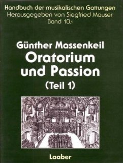 Cover Oratorium und Passion / Handbuch der musikalischen Gattungen Bd.10, Tl.1
