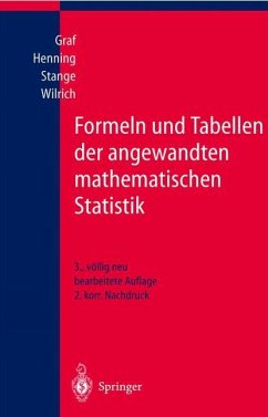 Formeln und Tabellen der angewandten mathematischen Statistik - Graf, Ulrich;Henning, Hans-Joachim;Stange, Kurt