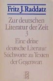 Zur deutschen Literatur der Zeit Zur deutschen Literatur der Zeit