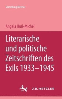 Cover Literarische und politische Zeitschriften des Exils 1933-1945