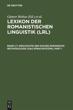 Geschichte des Faches Romanistik. Methodologie (Das Sprachsystem)