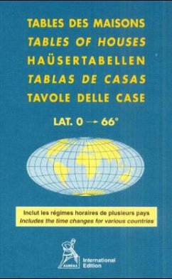 Cover Häusertabellen. Tables des maisons. Tables of Houses. Tablas de casas. Tavole delle case