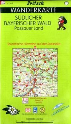 Fritsch Karte - Südlicher Bayerischer Wald, Passauer Land, Wanderkarte