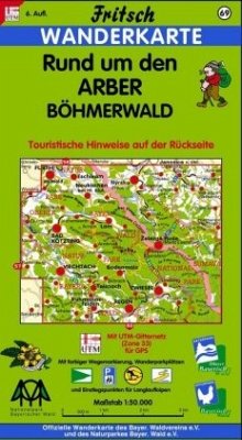 Fritsch Karte - Rund um den Arber, Böhmerwald