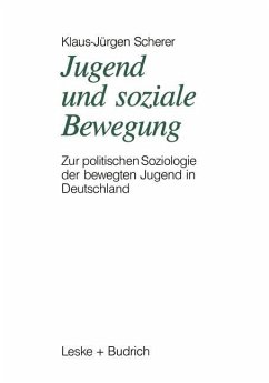 Jugend und soziale Bewegung - Scherer, Klaus-Jürgen