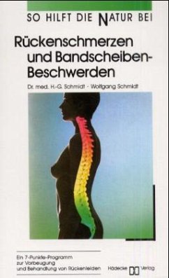 Rückenschmerzen und Bandscheibenbeschwerden - Schmidt, Hans-Gottfried; Schmidt, Wolfgang