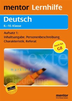 Cover Aufsatzschreiben, 8.-10. Klasse, neue Rechtschreibung