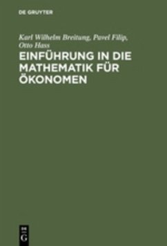 Einführung in die Mathematik für Ökonomen - Breitung, Karl W.;Filip, Pavel;Hass, Otto