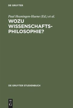 Wozu Wissenschaftsphilosophie?