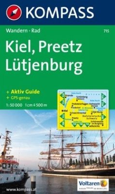 KOMPASS Wanderkarte Kiel - Preetz - Lütjenburg