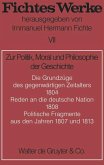 Zur Politik, Moral und Philosophie der Geschichte