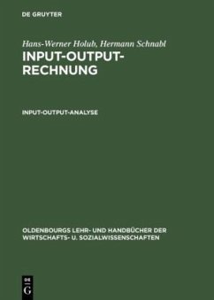 Input-Output-Analyse - Holub, Hans-Werner;Schnabl, Hermann