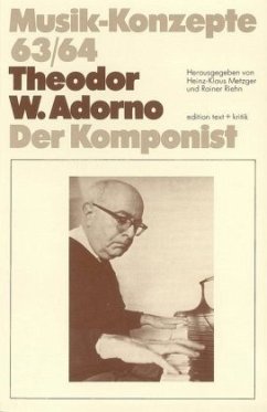 Theodor W. Adorno / Musik-Konzepte (Neue Folge) 63/64 - Metzger, Heinz K / Riehn, Rainer (Hgg.)