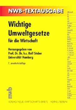 Cover Wichtige Umweltgesetze für die Wirtschaft