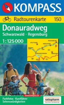 Cover Kompass Karte Donau-Radweg, Schwarzwald-Regensburg