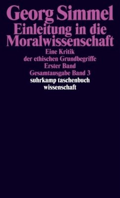 Einleitung in die Moralwissenschaft - Simmel, Georg