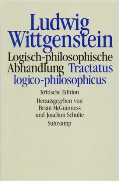 Logisch-philosophische Abhandlung. Tractatus logico-philosophicus - Wittgenstein, Ludwig