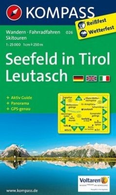 KOMPASS Wanderkarte Seefeld in Tirol, Leutasch