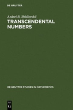 Transcendental Numbers - Shidlovskii, Andrei B.