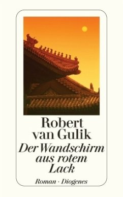 Der Wandschirm aus rotem Lack - Gulik, Robert van