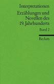 Interpretationen: Erzählungen und Novellen II des 19. Jahrhunderts