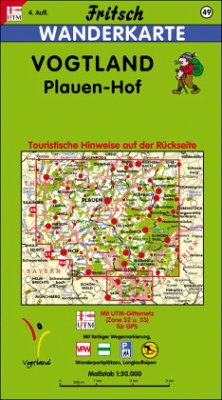 Cover Fritsch Karte - Vogtland, Plauen, Hof