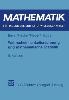 Wahrscheinlichkeitsrechnung und mathematische Statistik - Beyer, Otfried; Tiedge, Jürgen; Pieper, Volkmar; Hackel, Horst