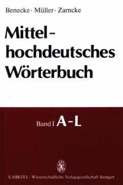 Mittelhochdeutsches Wörterbuch, 5 Teile - Benecke, Georg F.;Müller, Wilhelm;Zarncke, Friedrich