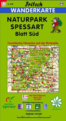 Fritsch Karte Naturpark Spessart, Blatt Süd