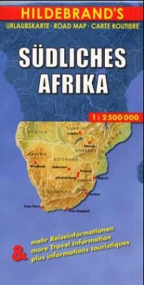 Hildebrand's Urlaubskarte Südliches Afrika. Southern Africa. Afrique Australe