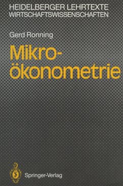 Mikro-ökonometrie - Ronning, Gerd