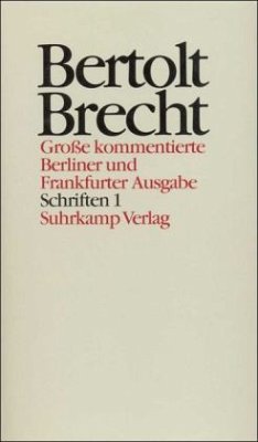 Werke. Große kommentierte Berliner und Frankfurter Ausgabe. 30 Bände (in 32 Teilbänden) und ein Registerband / Werke, Große kommentierte Berliner und Frankfurter Ausgabe Bd.21, Tl.1 - Brecht, Bertolt