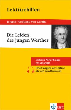 Klett Lektürehilfen Johann W. von Goethe, Die Leiden des jungen Werther - Siepmann, Thomas