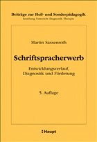 Schriftspracherwerb - Sassenroth, Martin