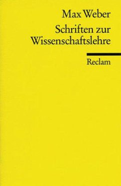 Schriften zur Wissenschaftslehre - Weber, Max