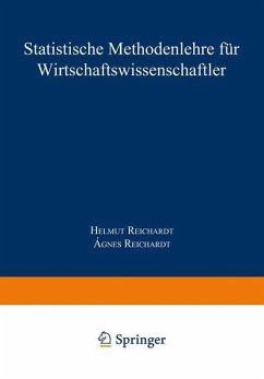 Statistische Methodenlehre für Wirtschaftswissenschaftler - Reichardt, Helmut;Reichardt, Agnes