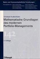 Cover Mathematische Grundlagen des modernen Portfolio-Managements