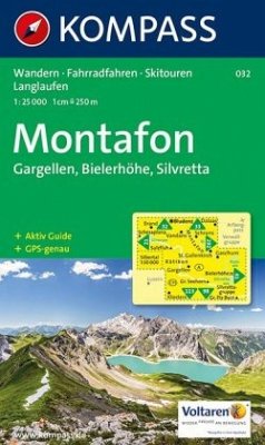 Cover KOMPASS Wanderkarte Montafon, Gargellen, Bielerhöhe, Silvretta