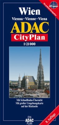 ADAC CityPlan Wien. Vienna. Vienne. Viena
