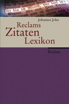 Reclams Zitaten-Lexikon - John, Johannes