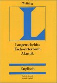 Langenscheidts Fachwörterbuch Akustik, Englisch-Deutsch/Deutsch-Englisch