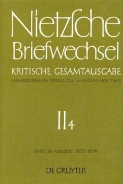 Cover Briefe an Friedrich Nietzsche, Mai 1872 - Dezember 1874 / Briefwechsel, Kritische Gesamtausgabe 4