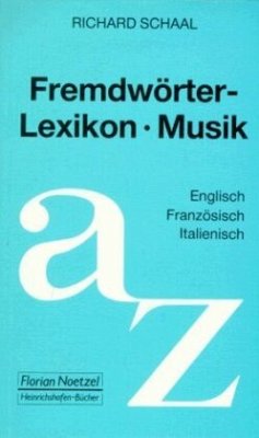 Fremdwörterlexikon Musik - Schaal, Richard
