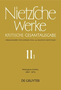 Philologische Schriften - Nietzsche, Friedrich