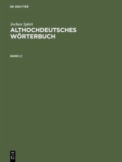 Althochdeutsches Wörterbuch - Splett, Jochen