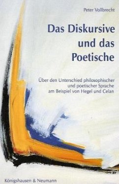 Das Diskursive und das Poetische - Vollbrecht, Peter