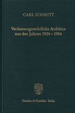 Verfassungsrechtliche Aufsätze aus den Jahren 1924 - 1954.